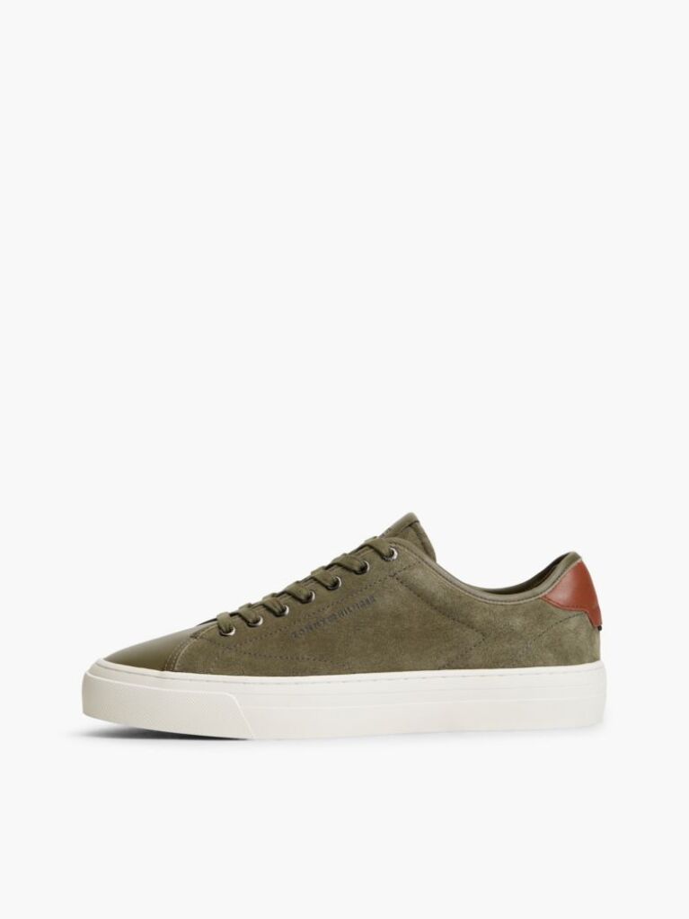 Verde Adidasi New York Label Din Suede Cu Contrast La Talpa  Barbati