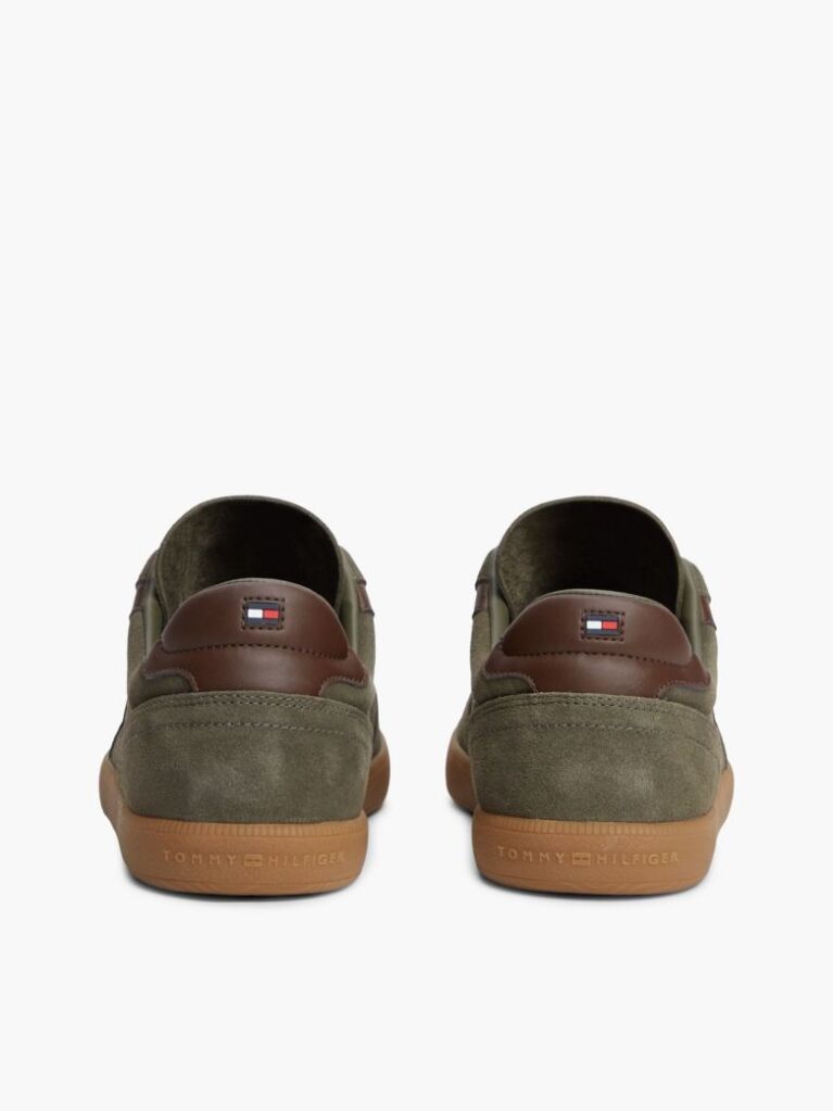 Verde Adidasi Din Suede Cu Texturi Mixte  Barbati