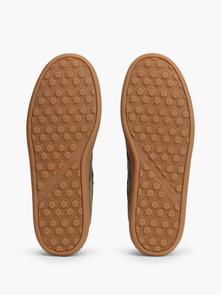 Verde Adidasi Din Suede Cu Texturi Mixte  Barbati