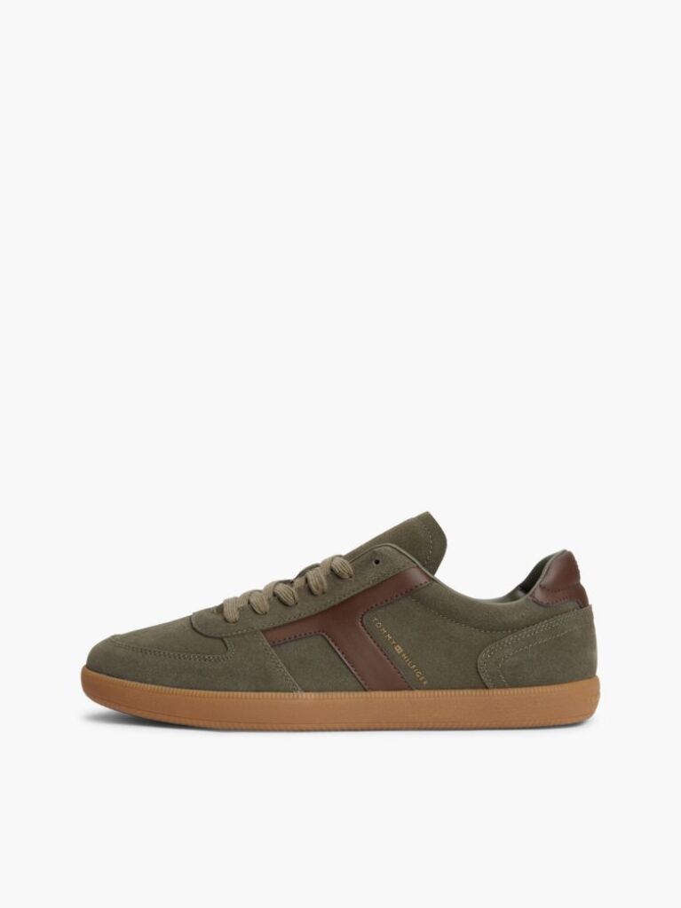 Verde Adidasi Din Suede Cu Texturi Mixte  Barbati