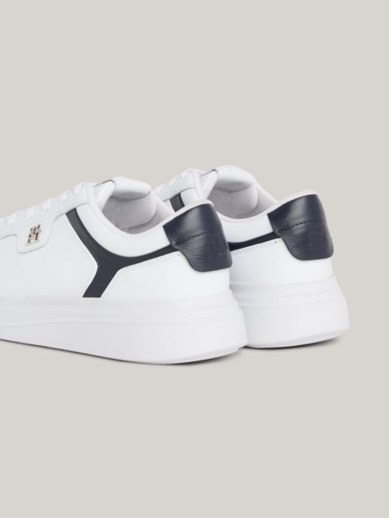 Alb Pantofi Sport Din Piele Cu Monograma TH  Femei