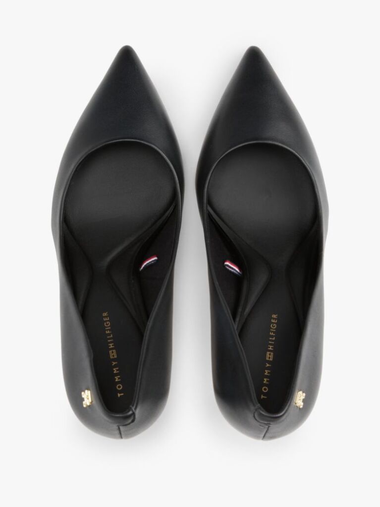 Negru Pantofi Stiletto Cu Varf Ascutit Din Piele  Femei