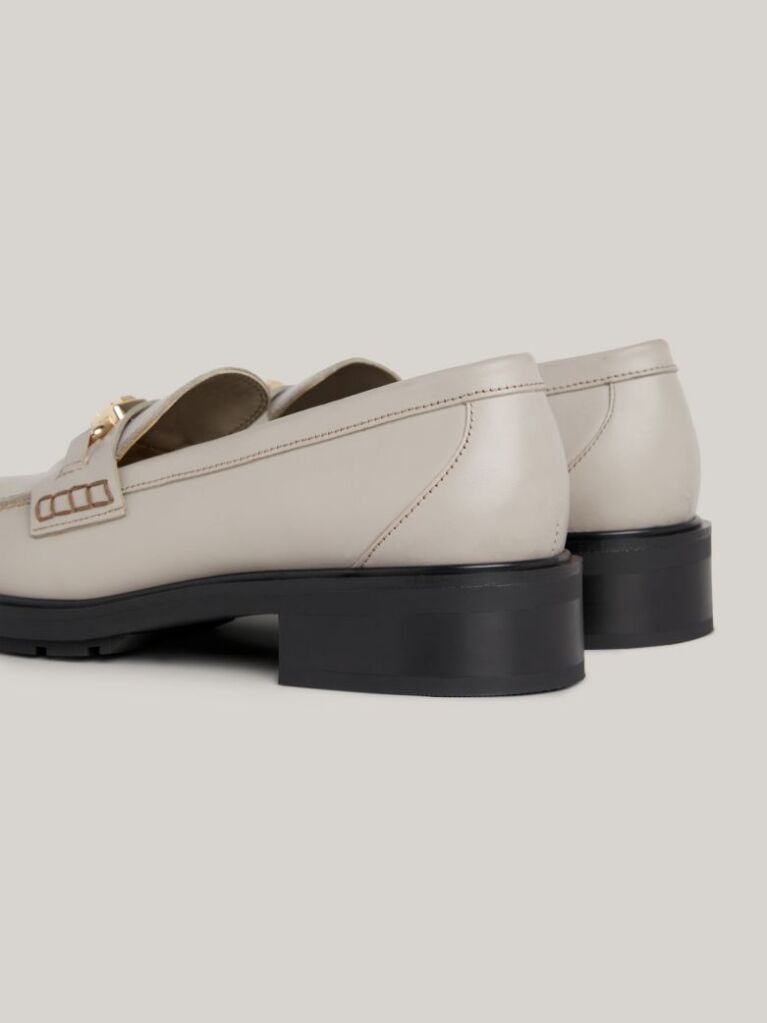 Bej Mocasini Din Piele TH Monogram  Femei
