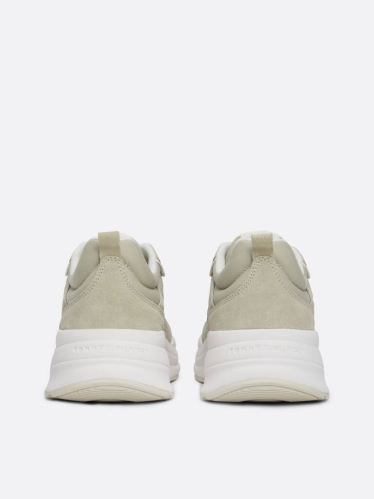 Bej Pantofi Sport Din Piele Intoarsa Chunky Runner  Femei