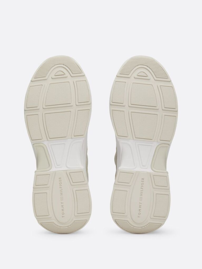 Bej Pantofi Sport Din Piele Intoarsa Chunky Runner  Femei