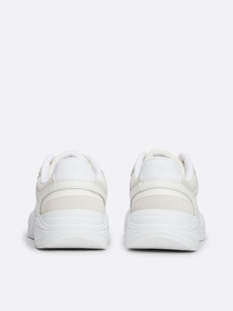 Alb Pantofi Sport Cu Textura Mixta Chuncky Runner  Femei