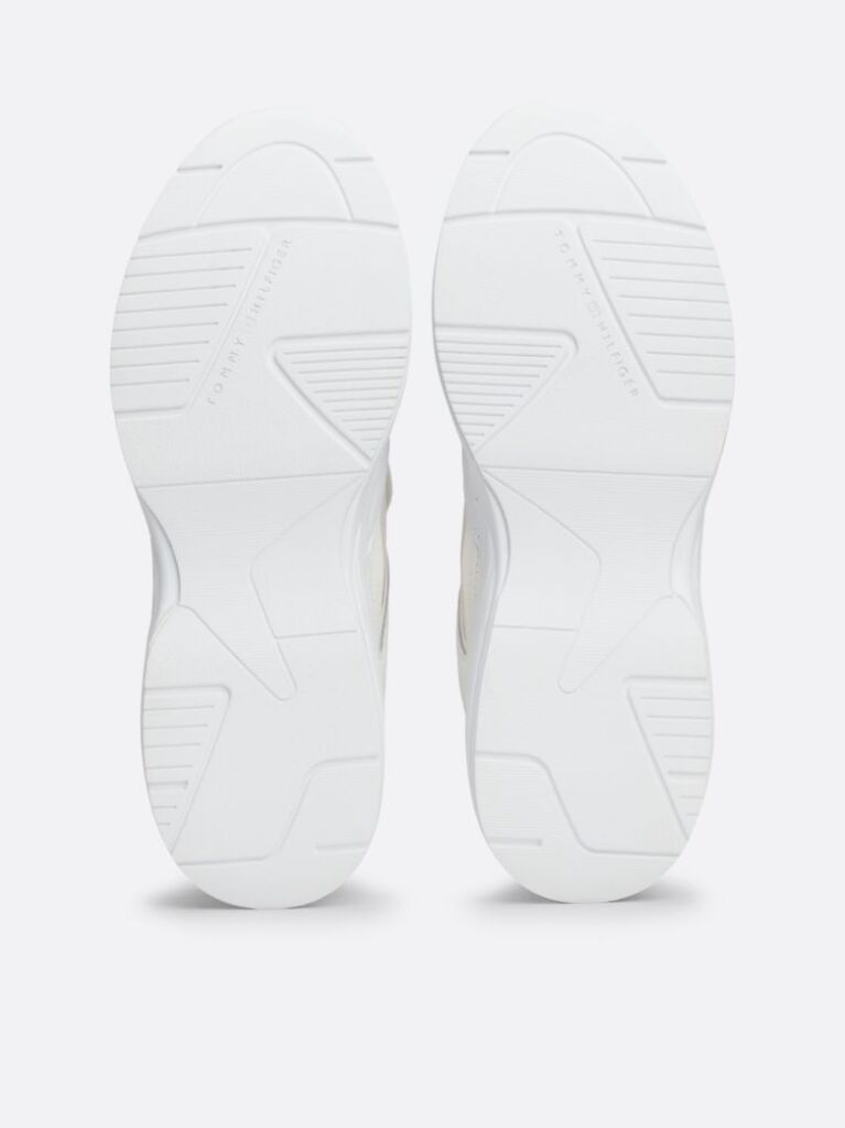 Alb Pantofi Sport Cu Textura Mixta Chuncky Runner  Femei