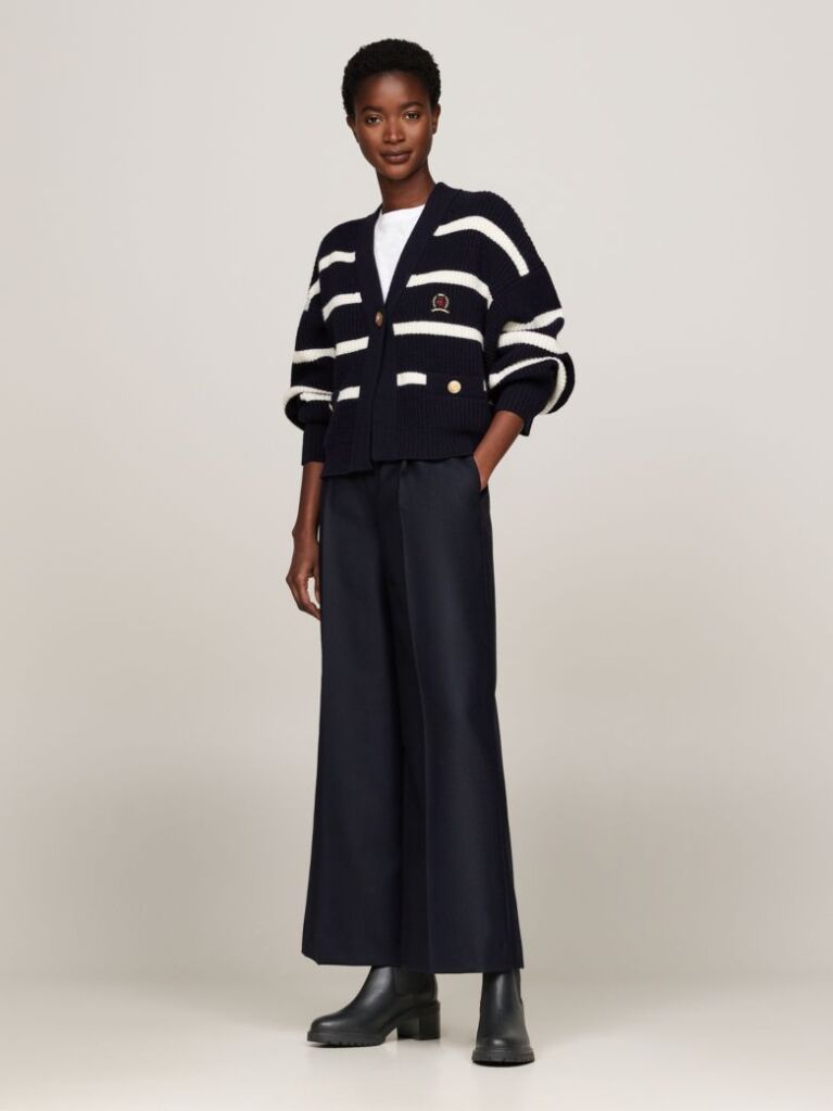 Negru Enamel Flag Leather Cleat Chelsea Boots  Femei