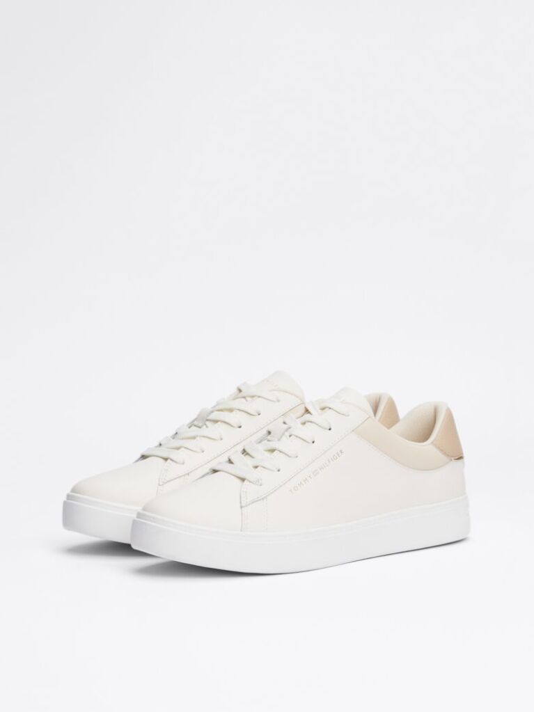 Bej Pantofi Sport Essential Din Piele Metalizata  Femei