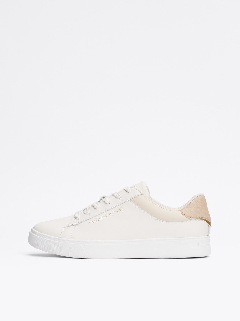 Bej Pantofi Sport Essential Din Piele Metalizata  Femei