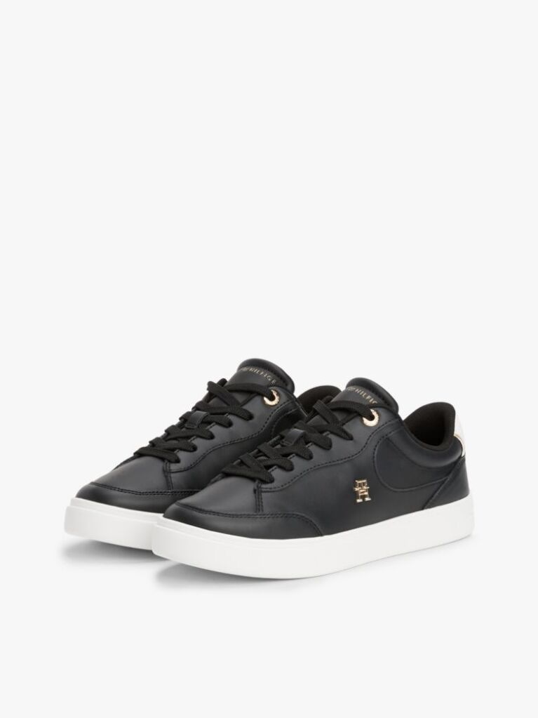 Negru Pantofi Sport Din Piele TH Monogram  Femei