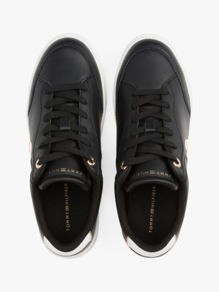 Negru Pantofi Sport Din Piele TH Monogram  Femei