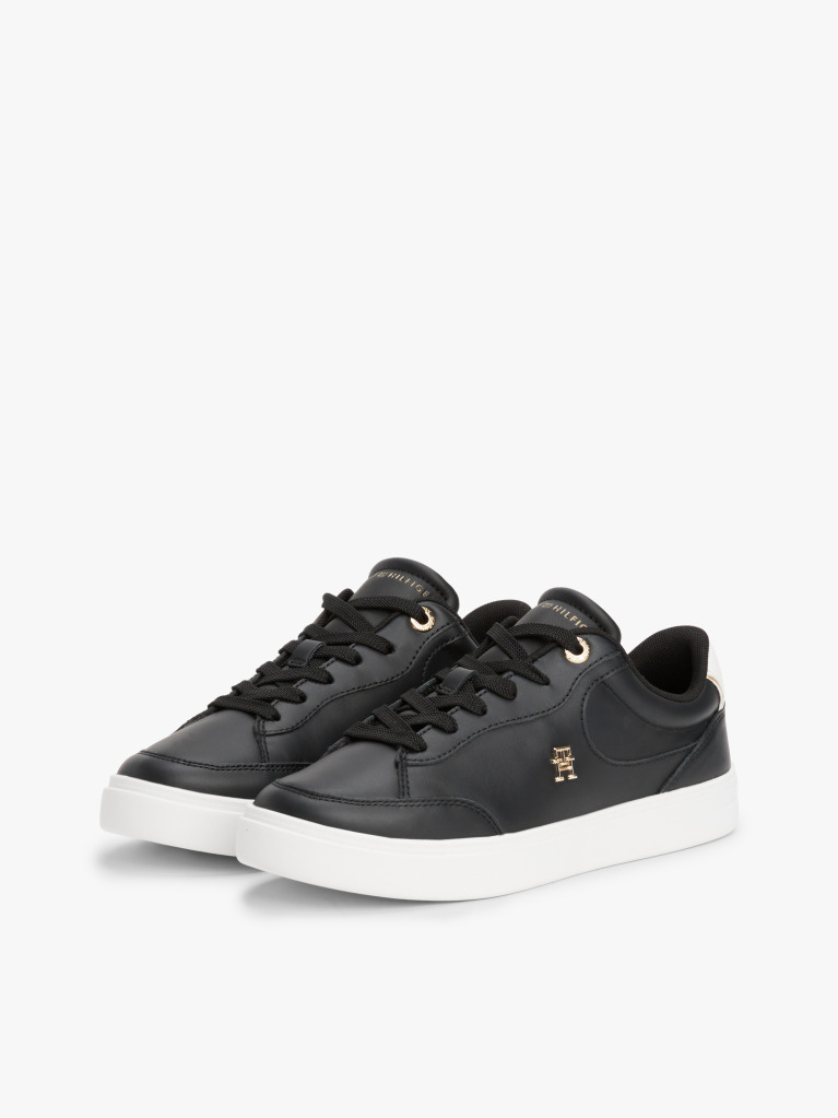 Negru Pantofi Sport Din Piele TH Monogram  Femei