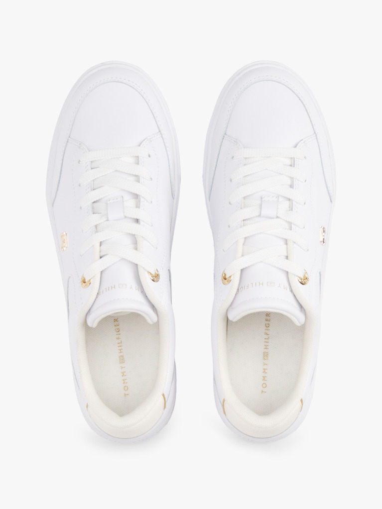 Alb Pantofi Sport Din Piele TH Monogram  Femei
