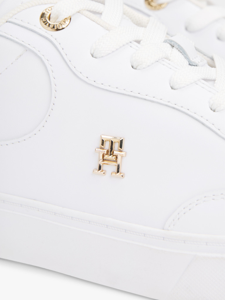 Alb Pantofi Sport Din Piele TH Monogram  Femei