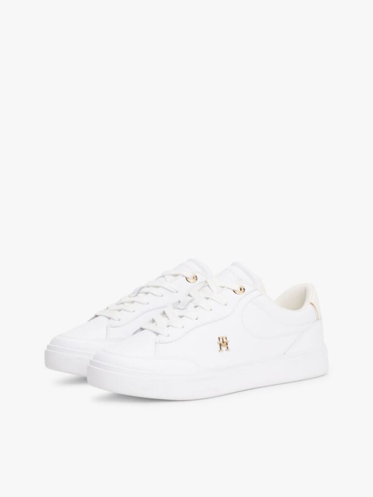 Alb Pantofi Sport Din Piele TH Monogram  Femei