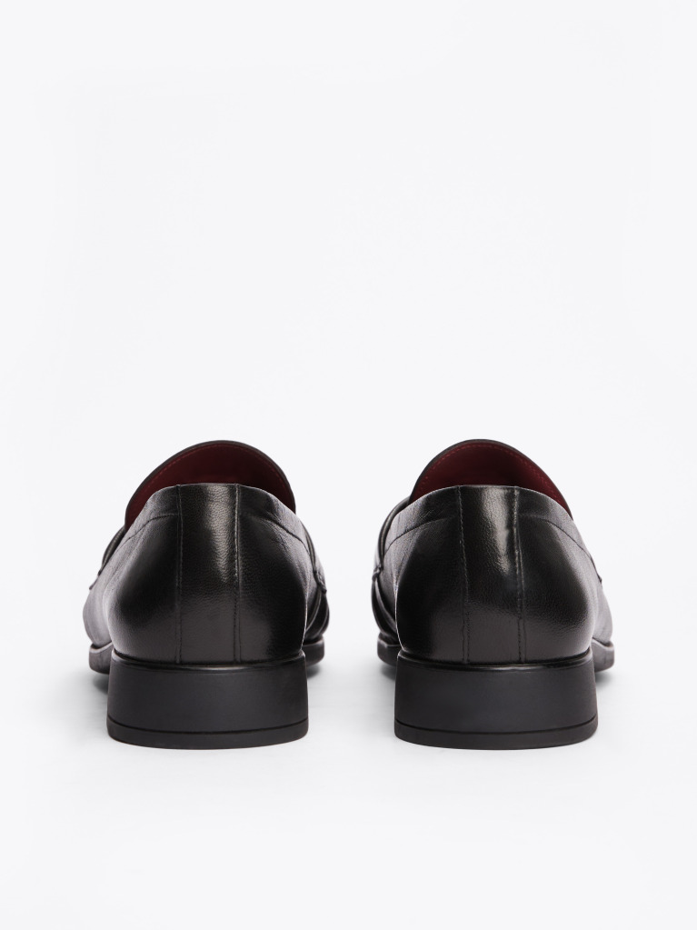 Negru Loafers Din Piele TH Monogram  Femei