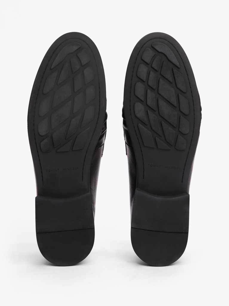 Negru Loafers Din Piele TH Monogram  Femei