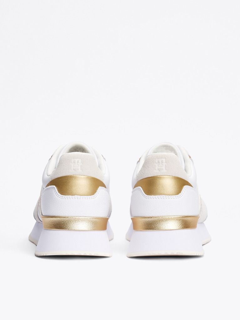 Alb Pantofi Sport TH Monogram Metallic  Femei