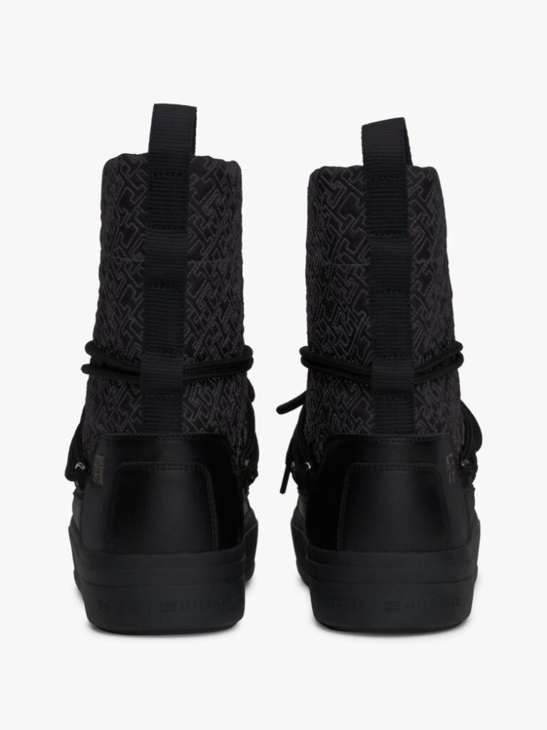 Negru Cizme De Iarna TH Monogram Lace-Up   Femei