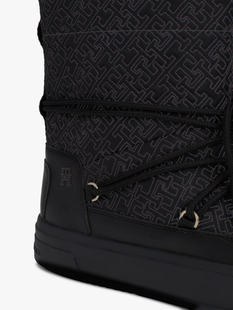 Negru Cizme De Iarna TH Monogram Lace-Up   Femei