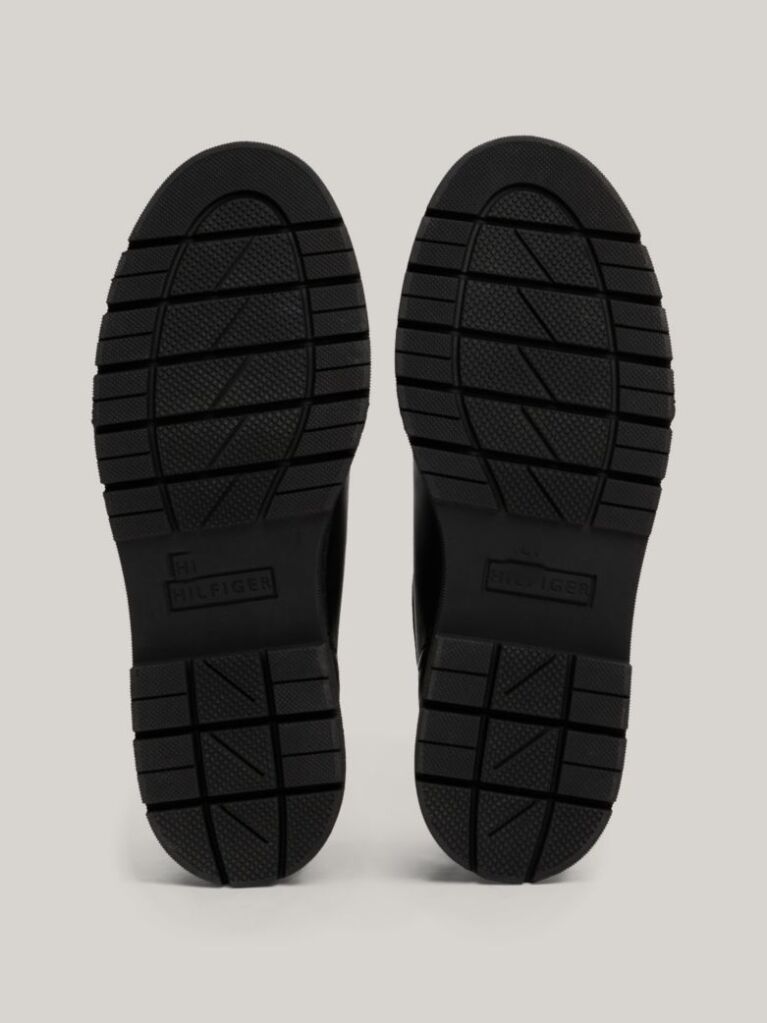 Negru Cizme Chelsea TH Monogram Din Piele  Femei