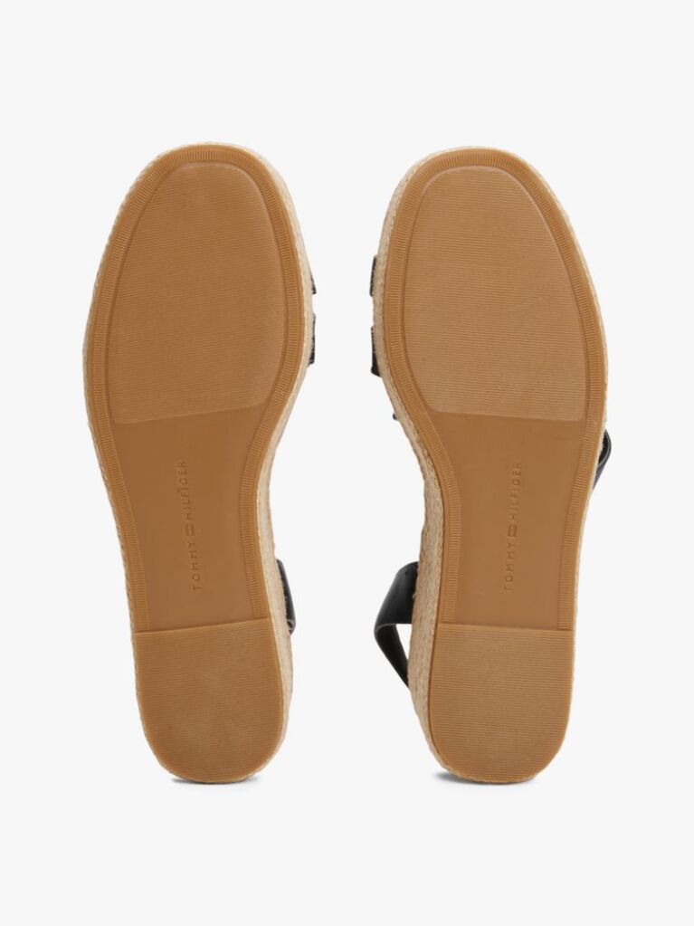 Blue Espadrile Cu Platforma Din Piele  Femei