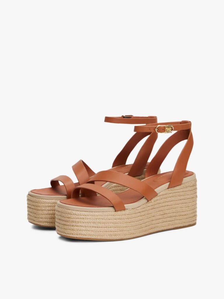 Maro Espadrile Cu Platforma Din Piele  Femei