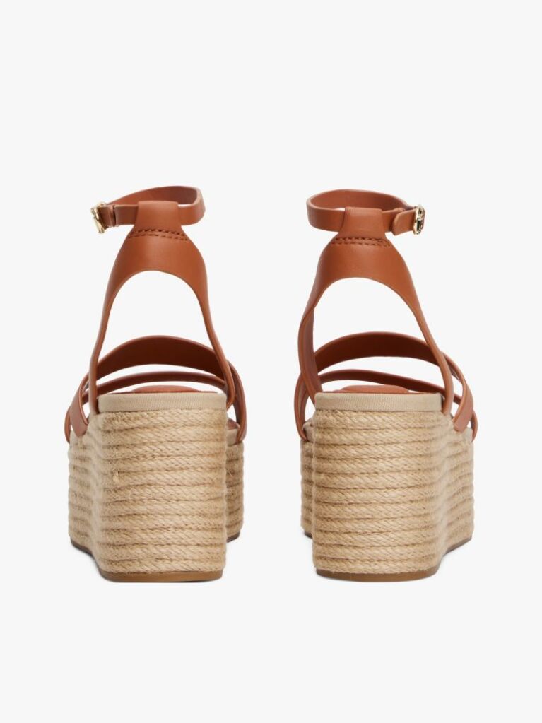 Maro Espadrile Cu Platforma Din Piele  Femei
