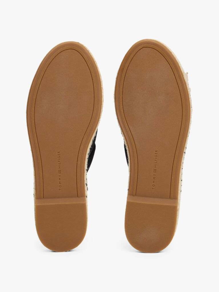 Negru Espadrile Din Satin  Femei