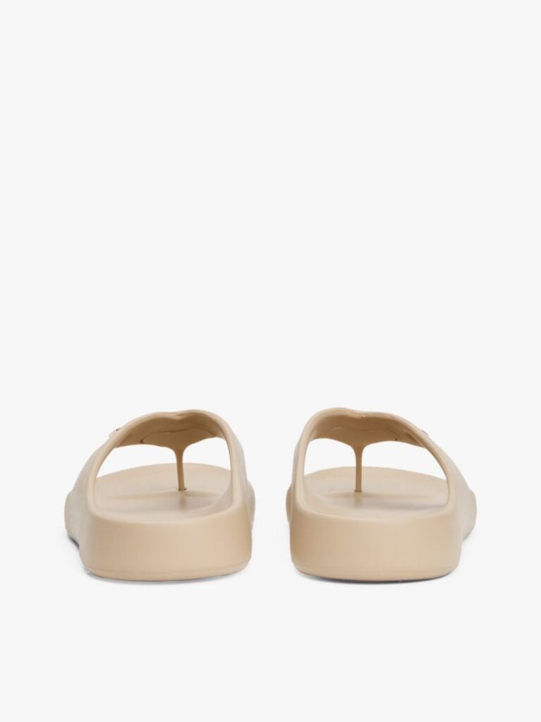 Bej Flip-Flops Conturate Cu Detalii Din Email Si Steagul Th  Femei