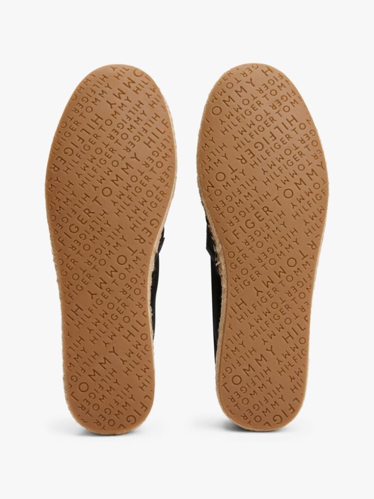 Black Flag Embroidery Canvas Espadrilles  Women