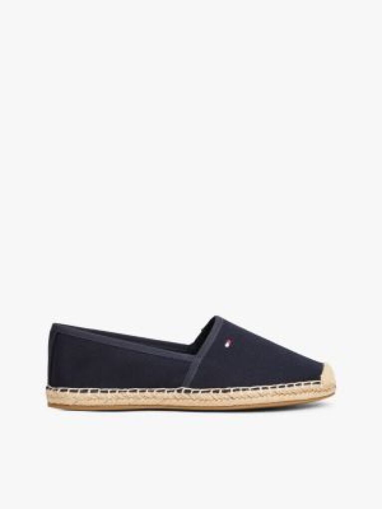 Blue Flag Embroidery Canvas Espadrilles  Women