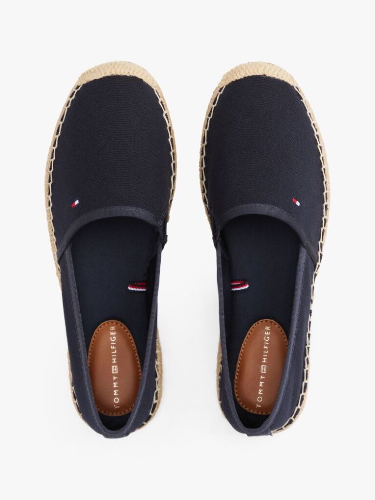 Blue Flag Embroidery Canvas Espadrilles  Women