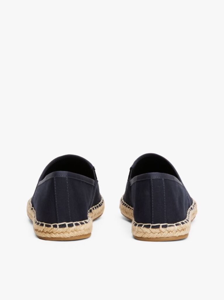 Blue Flag Embroidery Canvas Espadrilles  Women