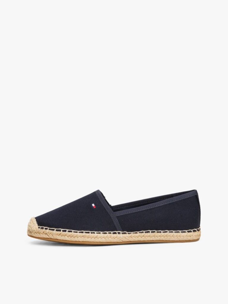 Blue Flag Embroidery Canvas Espadrilles  Women