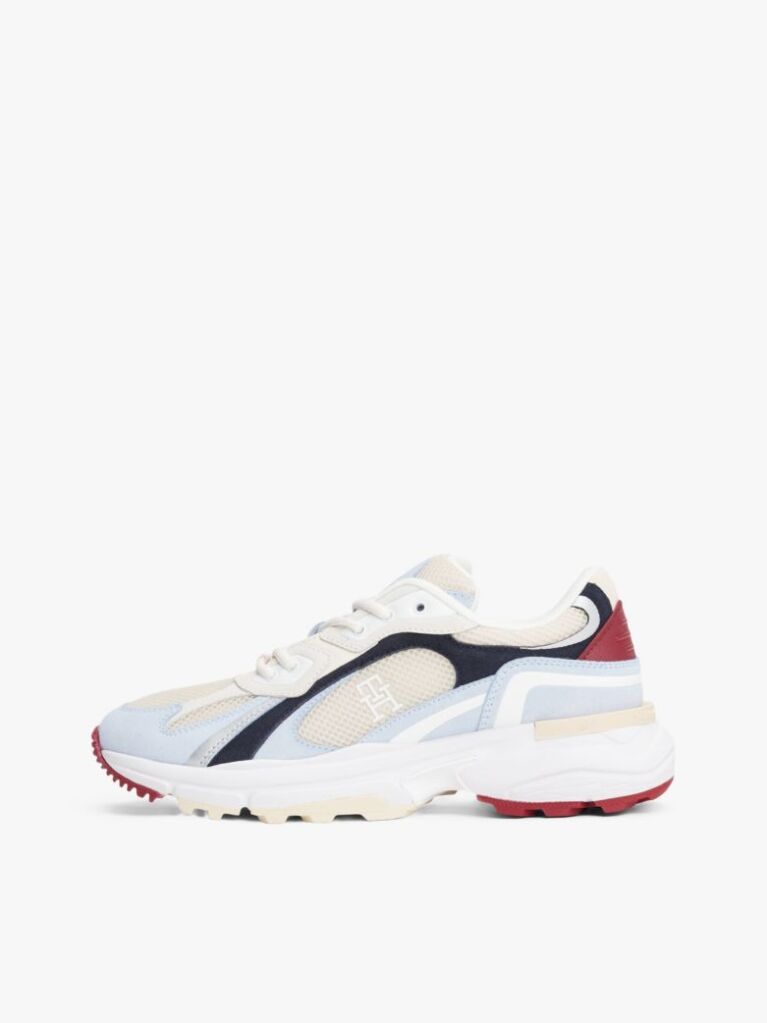 Multi Sneakers Cu Crampoane Si Panouri Din Plasa Cu Monograma TH  Femei