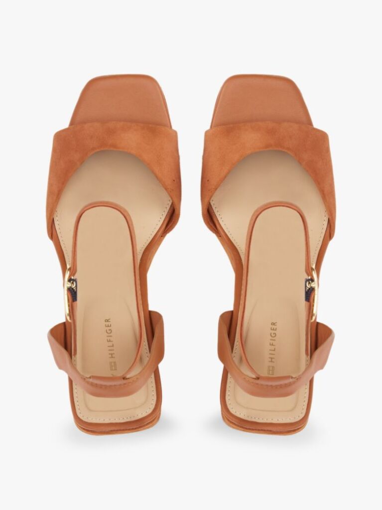 Maro Sandale Wedge Din Piele Cu Monograma Th  Femei