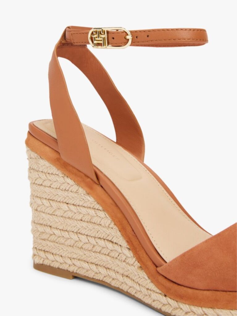 Maro Sandale Wedge Din Piele Cu Monograma Th  Femei