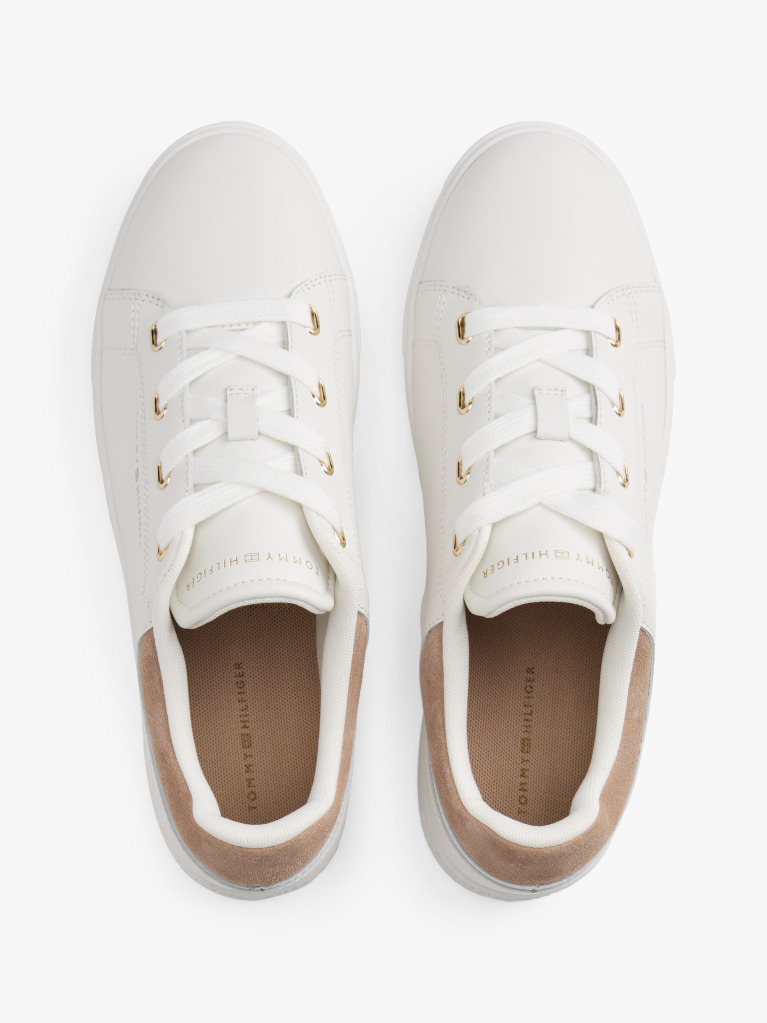 Bej Sneakers Cu Talpa Din Piele  Femei