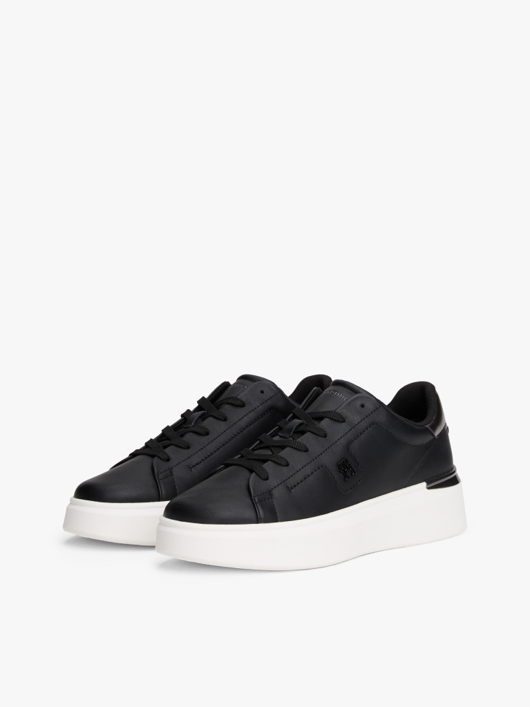 Negru Sneakers Chic Cu Platforma  Femei