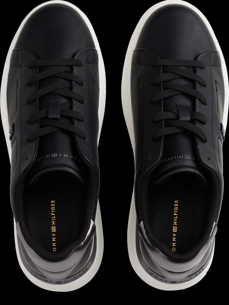 Negru Sneakers Chic Cu Platforma  Femei