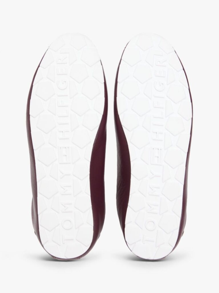 Red TH Monogram Low Profile Leather Trainers  Women