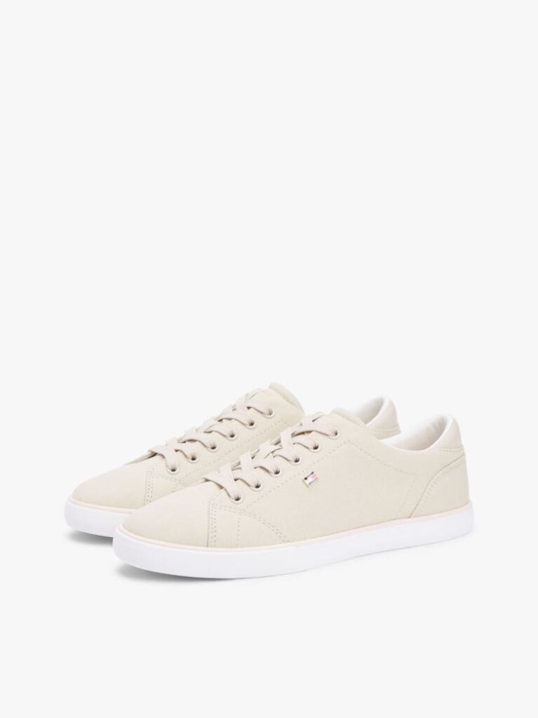 Bej Adidasi Din Panza Cu Sireturi Low Profile  Femei