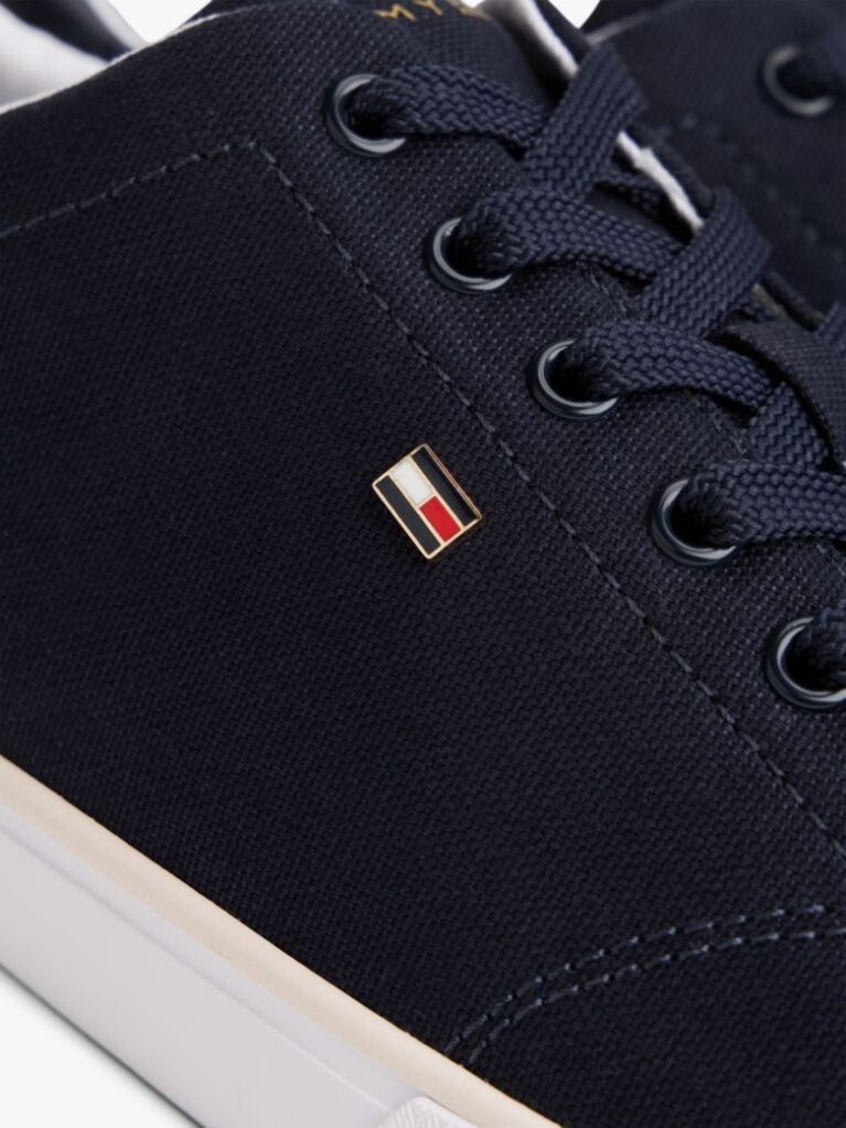Blue Adidasi Din Panza Cu Sireturi Low Profile  Femei