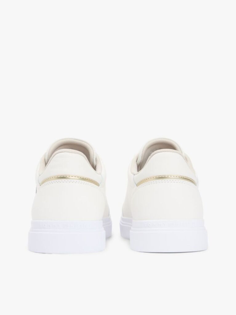 White Leather TH Monogram Cupsole Trainers  Women