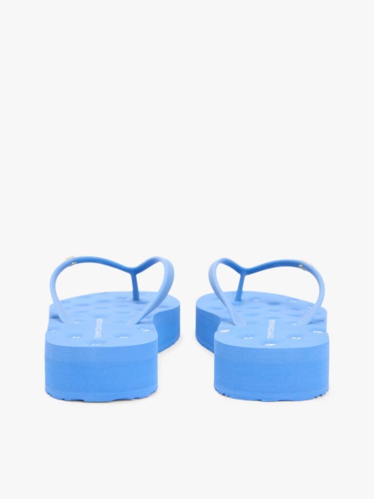 Blue Repeat Logo Platform Flip-Flops  Women