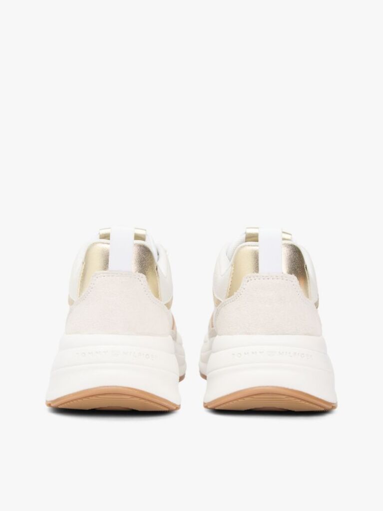 Multi Sneakers Metalici Din Piele Groasa  Femei