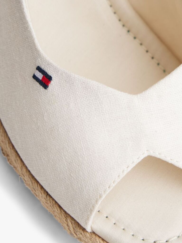 Alb Espadrile Cu Talpa Inalta Si Curea Din Canepa  Femei