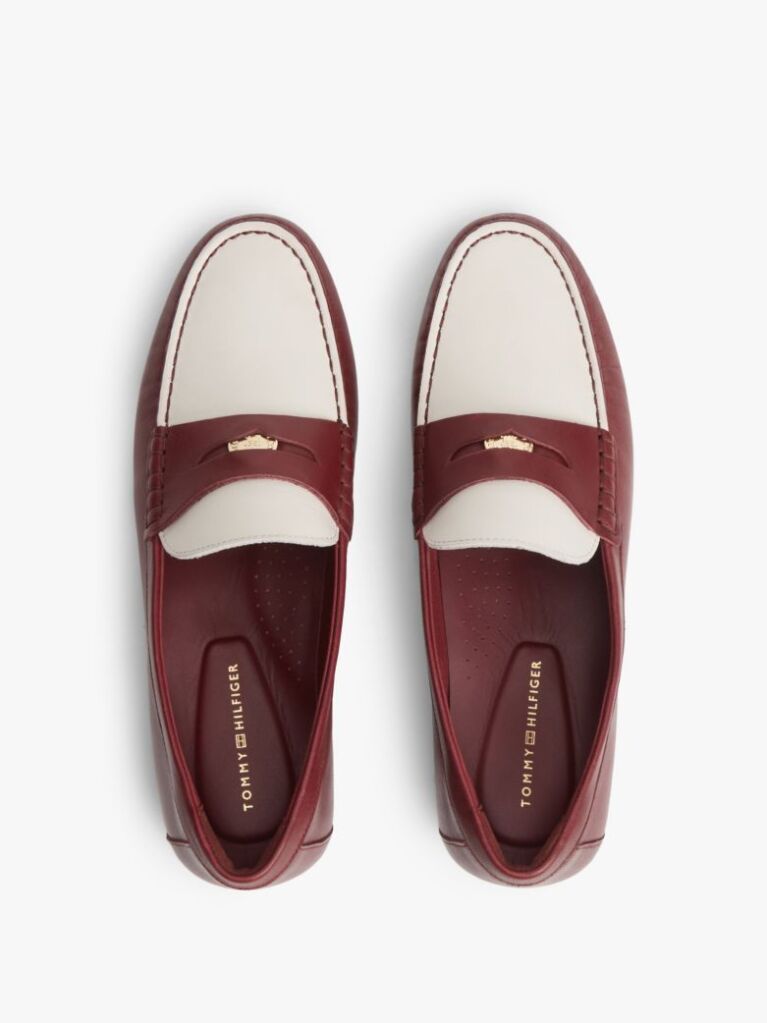 Multi TH Monogram Leather Penny Loafers  Women